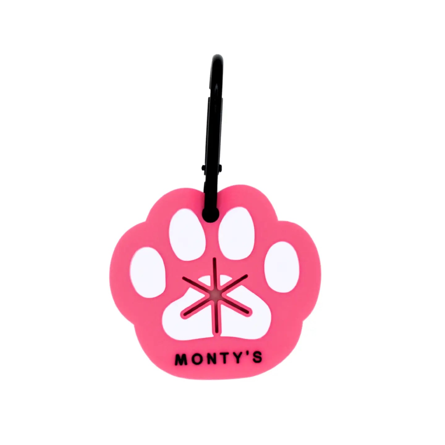 Monty's Silicone Full Poop Bag Handsfree Holder - Paw Print