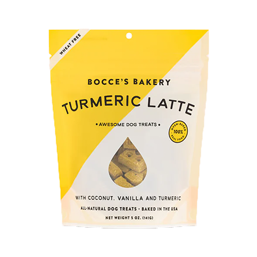 Bocce's Bakery Turmeric Latte with Coconut, Vanilla and Turmeric Dog Treats 5oz
