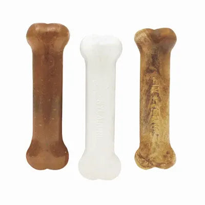 Nylabone Dura Chew Toy, Regular Size, Red/White and Blue, Triple Pack