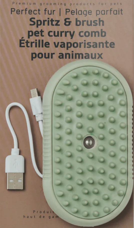 Dexypaws - Perfect Fur Spritz & Brush Pet Curry Comb