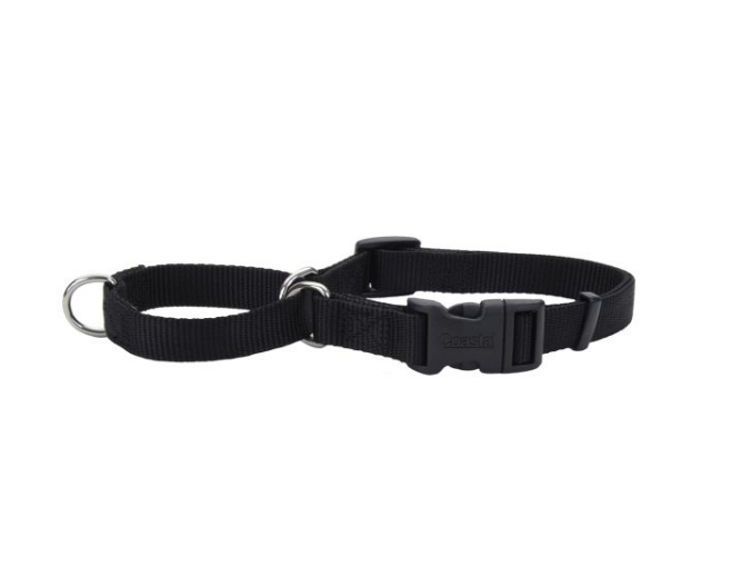 No Slip! Martingale Collar With Buckle - Black