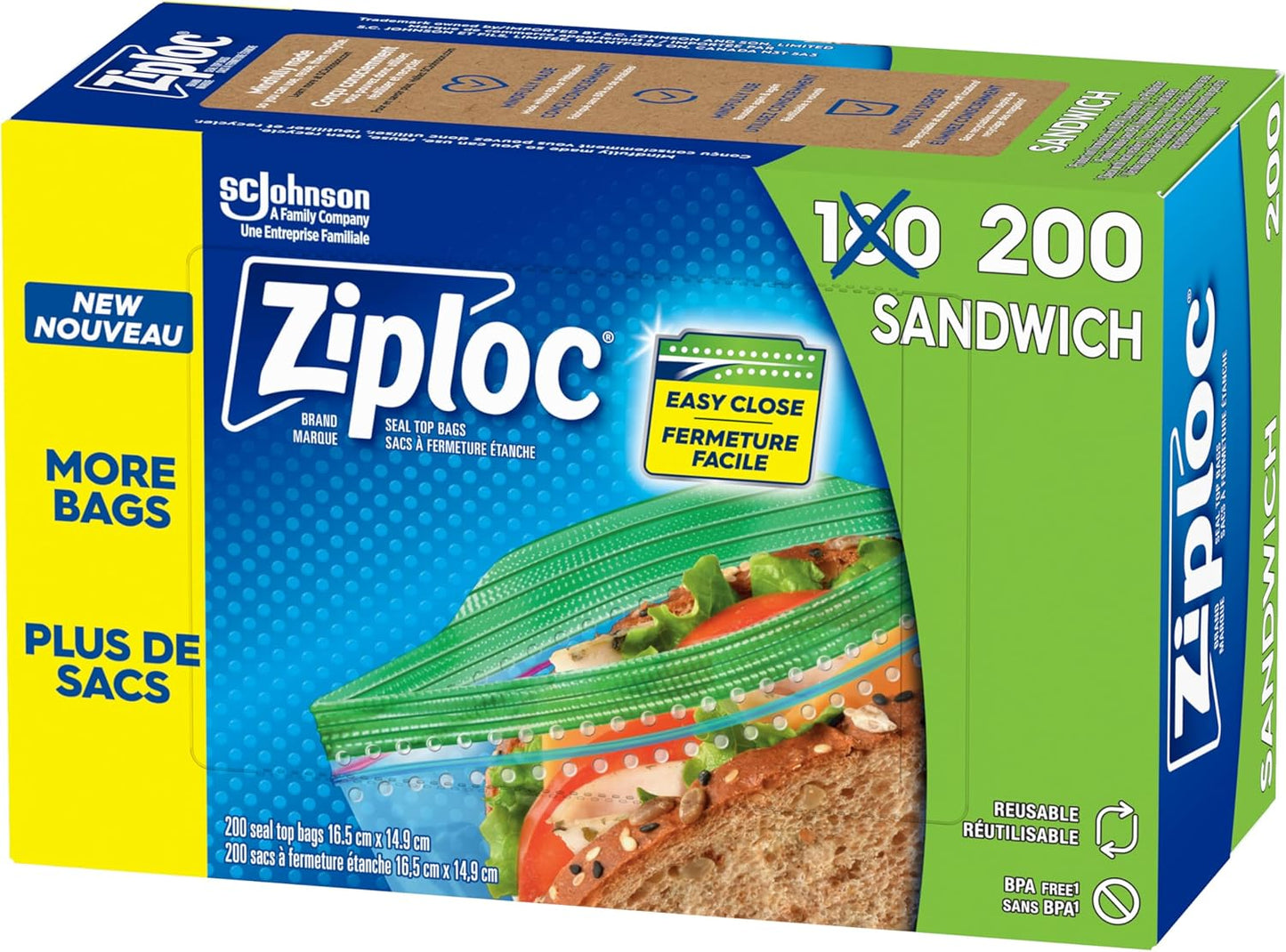 Ziploc Sandwich Bags for On-the-Go