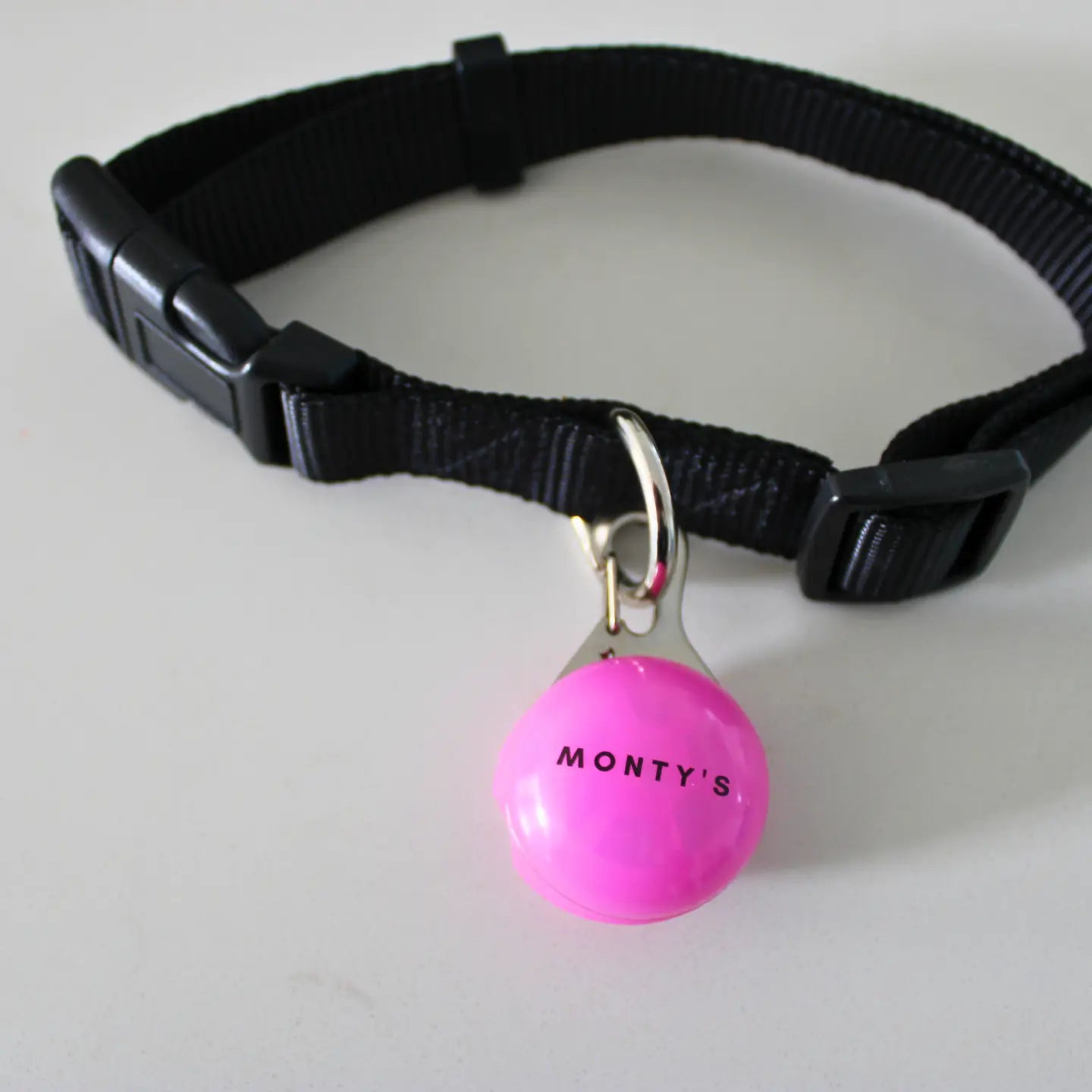 Monty's USB Rechargeable Flashing Dog Collar/Harness Light - Pink
