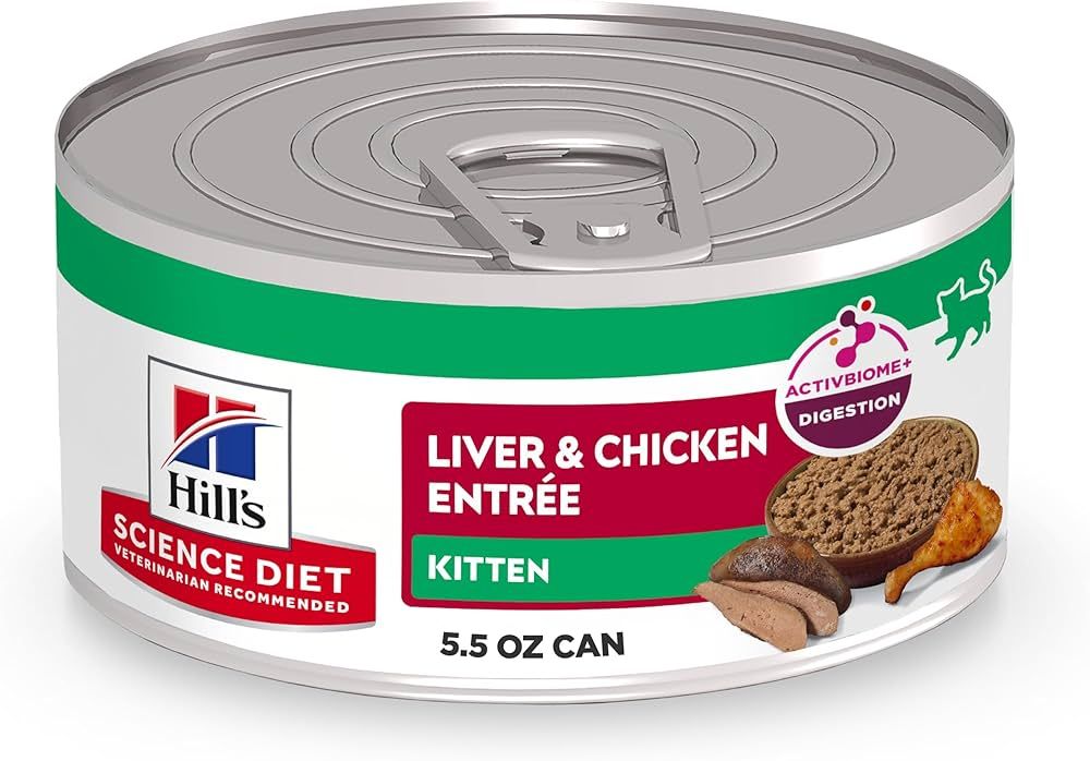 Hill's Science Diet Liver & Chicken Entree Kitten Cat Food 5.5oz 24 Pack