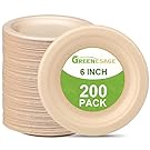 Small Paper Plates 6 Inch. 200 Pack