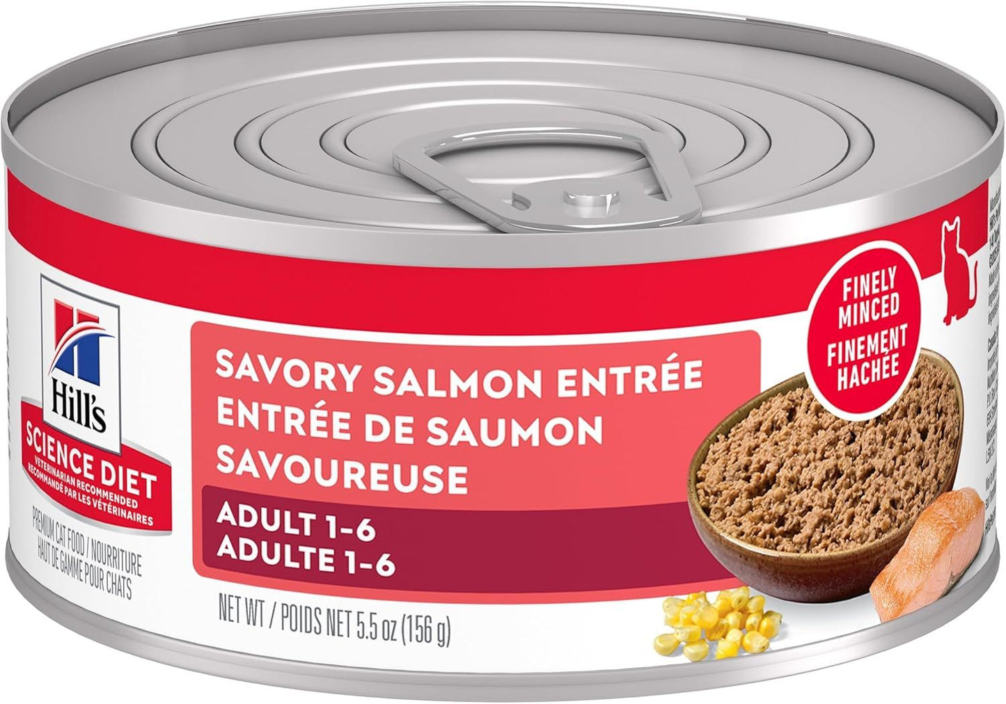 Hill's Science Diet Adult Cat Salmon Entree 5.5oz 24 Pack