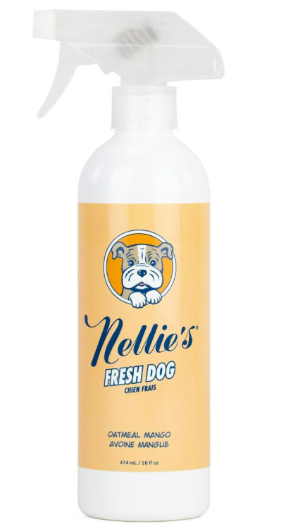 Nellie's Fresh Dog Dry Shampoo - Oatmeal Mango Scent 474ml