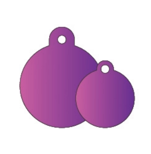 Circle Pet Identification Tag