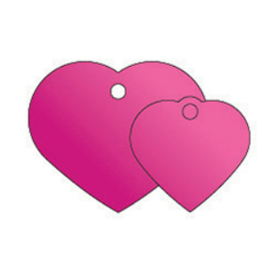 Heart Pet Identification Tag