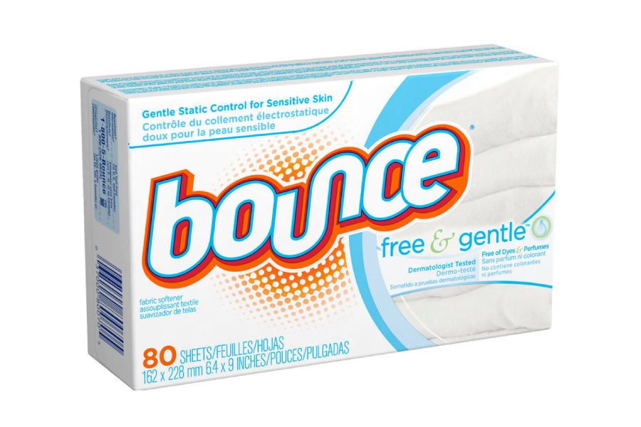 Bounce Dryer Sheets, Free and Gentle for Sensitive Skin, 200 Count